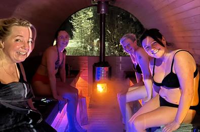 Kickstart the Christmas party with a sauna, ice bath and bonfire in the winter nature