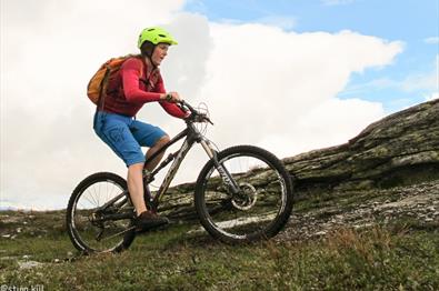 Sykling i fjellet på Skeikampen