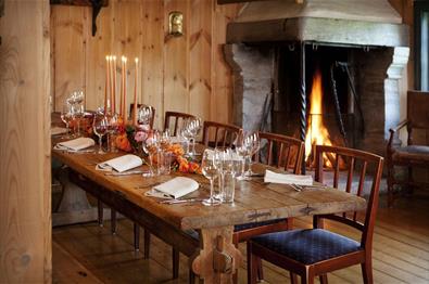 Table in the dining room "Gjestestua" , Frich`s Spiseri Maihaugen