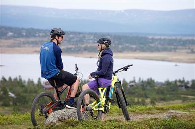 MTB ride, view Sjusjøvannet