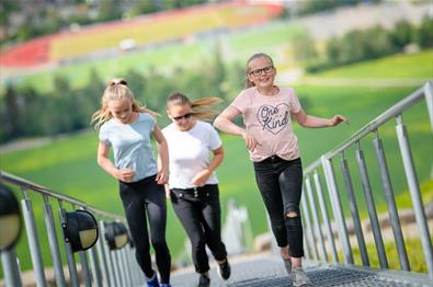 Challenge936 aktivitetsløype i Lysgårdsbakkene hoppanlegg i Lillehammer.