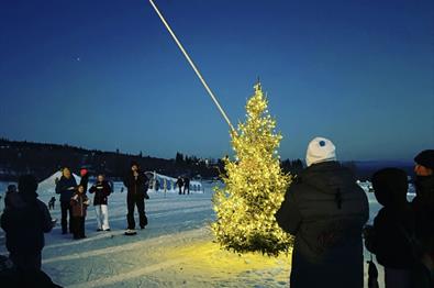 Julegrantenning på Skeikampen