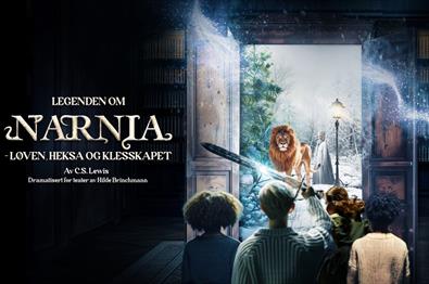 Riksteatrets familie forestilling Legenden om Narnia - Løven, heksa og klesskapet