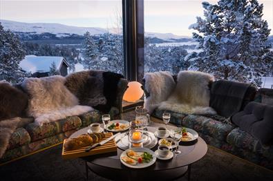 Breakfast with a view