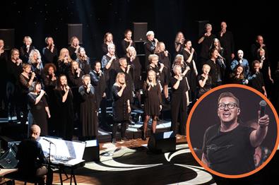 Konsert med Fåberg Gospelkor med Samuel Ljungblahd som solist.