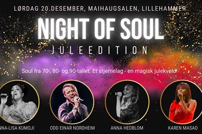 Night of Soul med Anna-Lisa Kumoji, Anna Hedblom, Karen Masao og Odd Einar Nordheim & band!