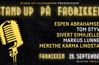 Stand Up på Fabrikken 29. september Standup 29. september - STUDENT