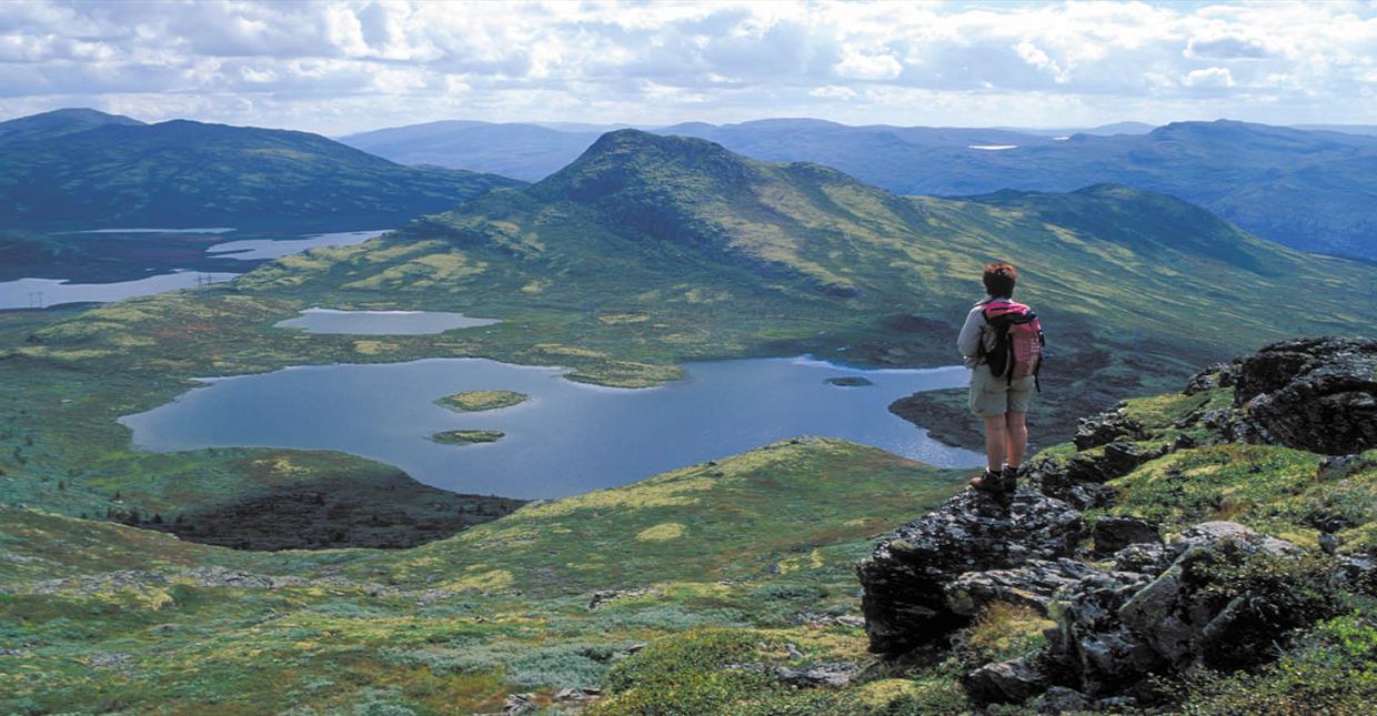 A view from Ruten Mountain in Espedalen