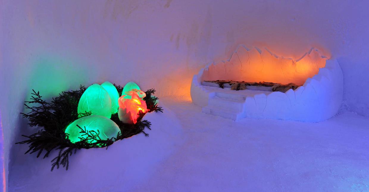 Room at the HunderfossenWinterpark Snow Hotel