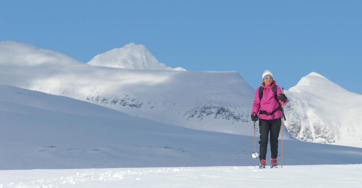 Langrennsløper på høyfjellet