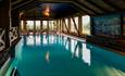 Swimming pool with no people. Spidsbergseter Resort Rondane.