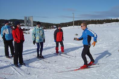 Ski instruction at Nordseter