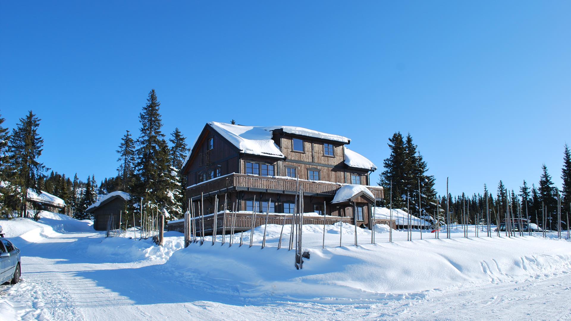 Large cabin at Nordseter, winter