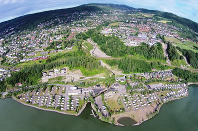 Oversiktsbilde Lillehammer Camping