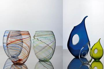 Glass kunst fra Hett Glass på Fabrikken