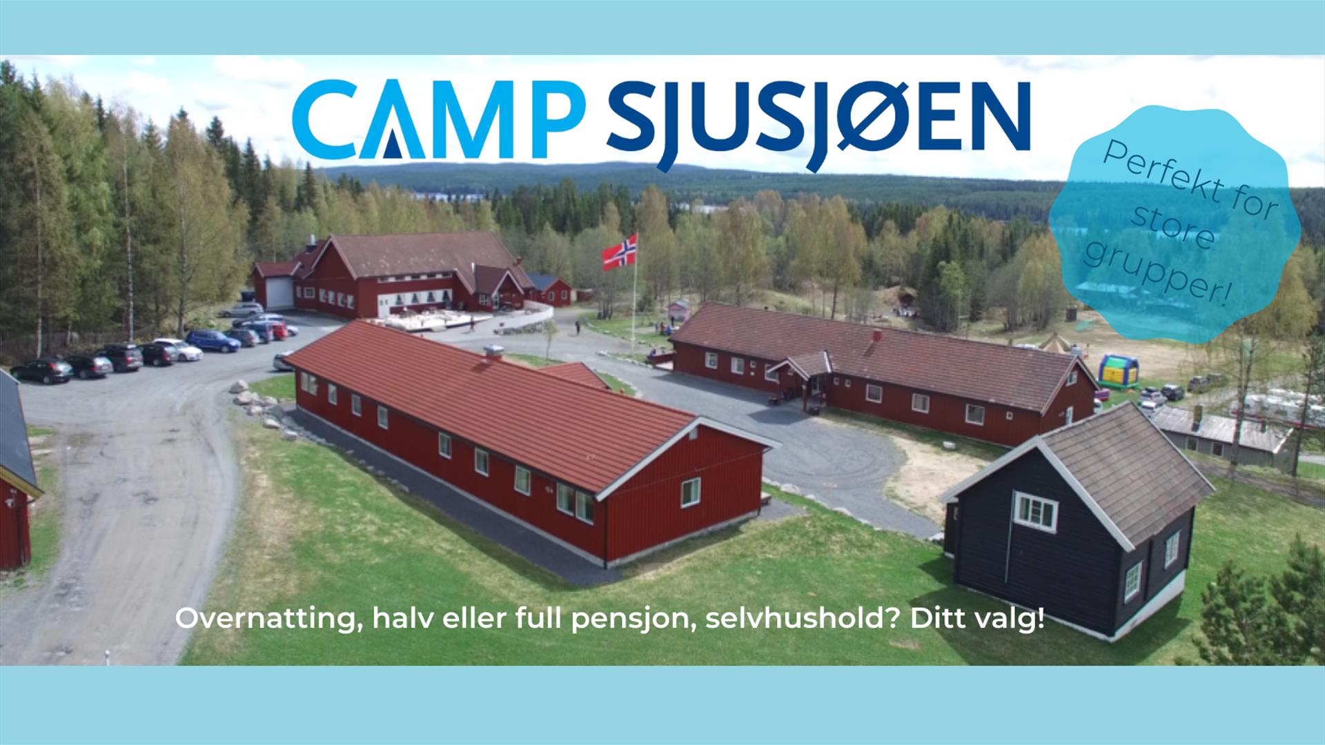 Oversiktsbilde, Camp Sjusjøen