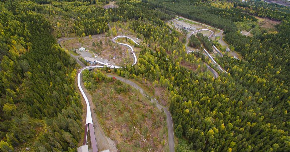 Lillehammer Olympic Bob and Luge Track Toboggan in Fåberg