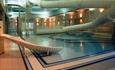 The pool and the slides at Fron Leisure Pool