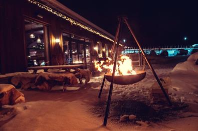 Bålpannekos på Spidsbergseter Resort Rondane