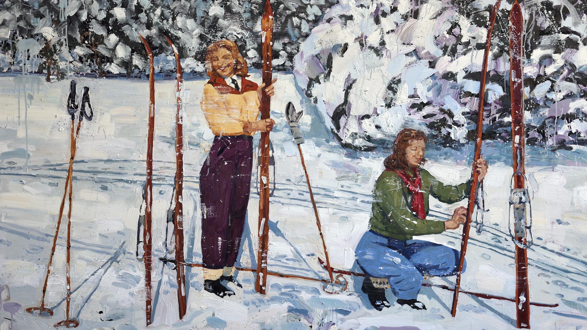 "Rødt føre" et maleri av Tor-Arne Moen