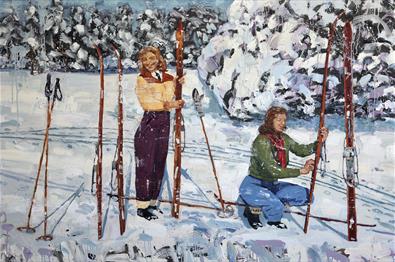 "Rødt føre" et maleri av Tor-Arne Moen