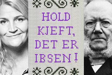 Riksteatrets forestilling "Hold kjeft, det er Ibsen" med Liv Gulbrandsen