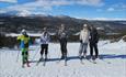 Alpine skiers at Dalseter