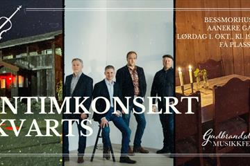 Eksklusiv intimkonsert i Bessmorhuset – Kvarts//Gudbrandsdal Musikkfest