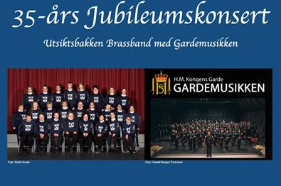 Jubileumskonsert: Utsiktsbakken med Gardemusikken