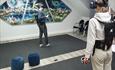 Tenniskamp med VR briller hos EnterVR på Lillehammer