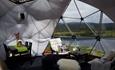 Glamping in Arctic Dome Åstdalen