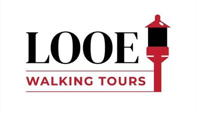 Logo for Looe Walking Tours red and black type