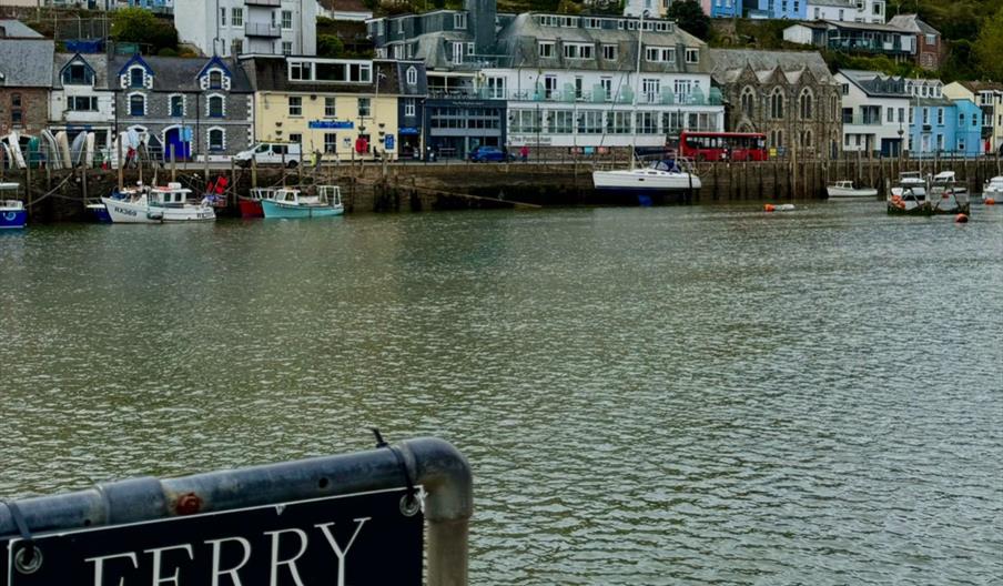 signpost of ferry entrance