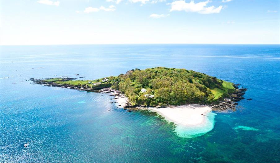 arial view of Looe Island supplied by Dan
