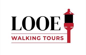 Logo for Looe Walking Tours red and black type