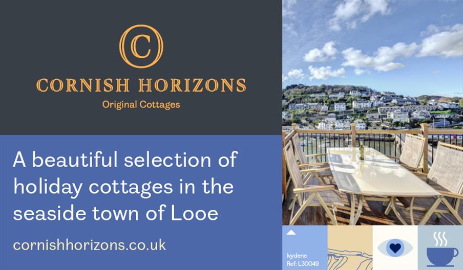 Beautiful holiday cottages in the seaside town of Looe, Cornwall.