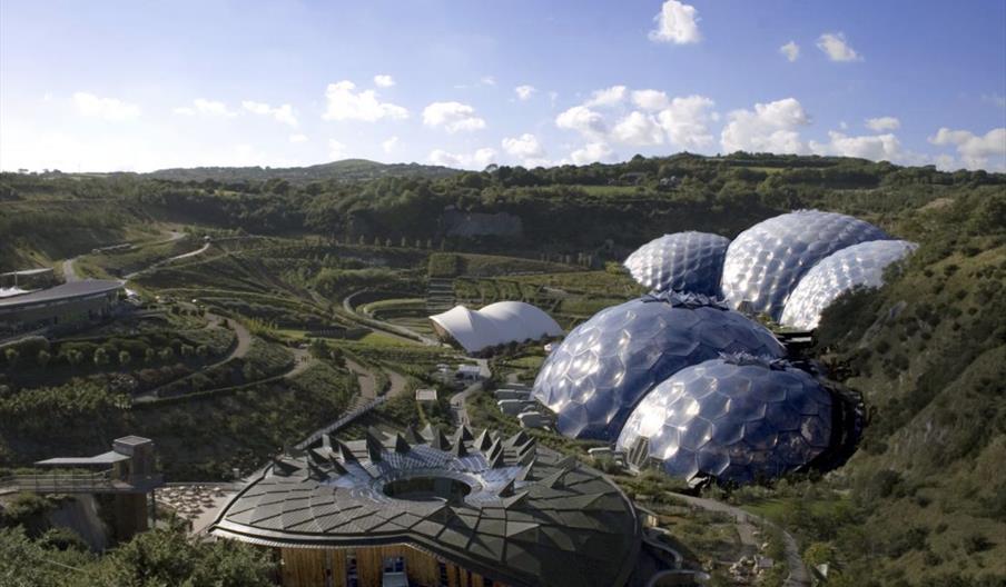 View of Eden Project domes