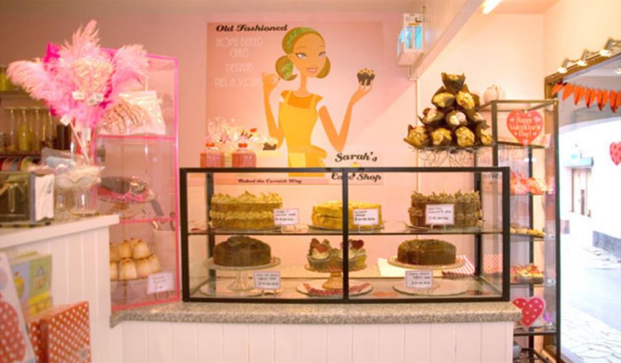 Sarah's Cake Shop - cake display