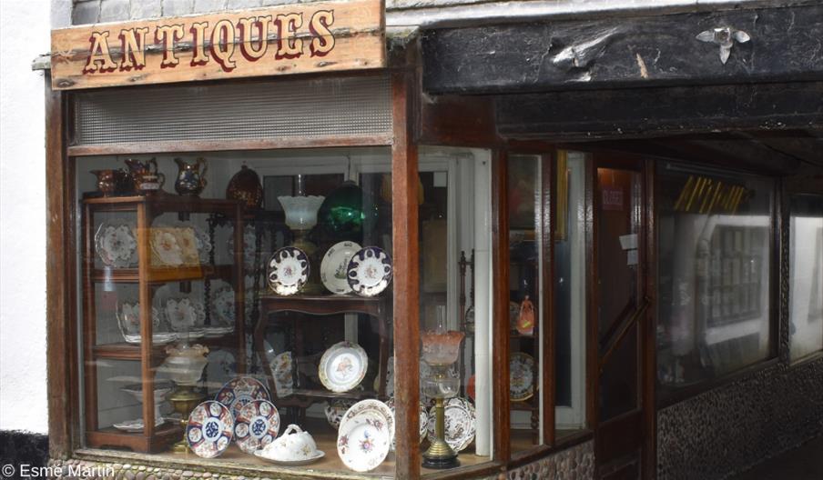 Tony Smith Antiques - shop window