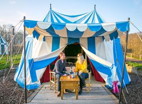 Glamping in Knights Tents at Leeds Castle