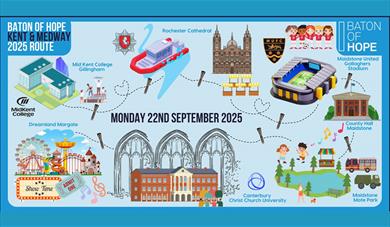 Baton of Hope map route