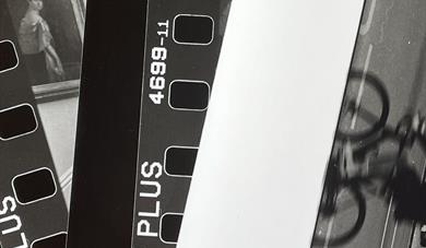 a picture of some black and white film