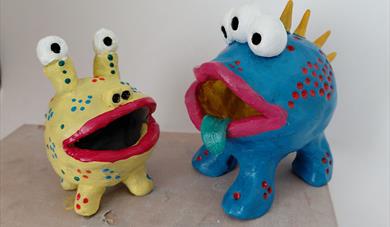Bright clay monsters