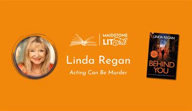 photo of the author with LitFest logo