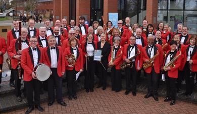 Woodley Concert Band group photo 