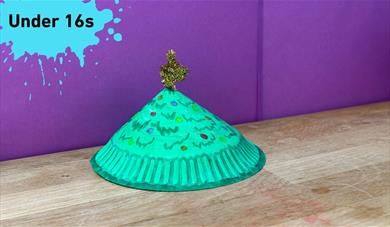 Paper plate Christmas tree