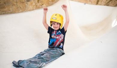 Child on polar adventure