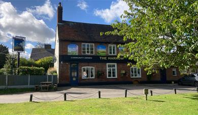 The Harrow Country pub, on the green at Stockbury