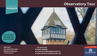 An image of the Observatory Tower from corrugated windows. 