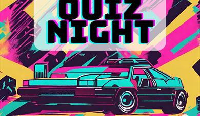 80s quiz night graphic